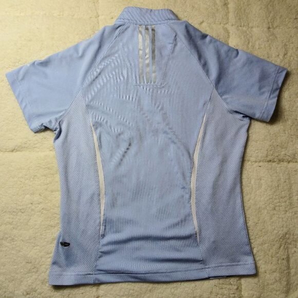 Adidas Quarter Zip Climacool Short Sleeve Sz Small - Picture 6 of 8